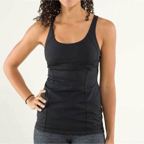 Lululemon Energy black iris criss cross back Tank top 8 - Picture 1 of 7